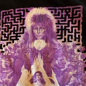 Black David Bowie Labrynth T shirt